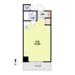 カーサ鹿谷(ワンルーム/3階)の間取り写真