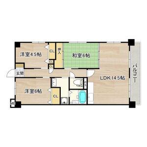 ボヌール ソシア(3LDK/1階)の間取り写真