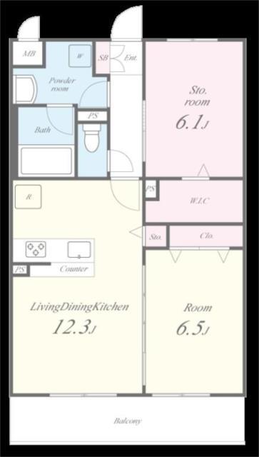 ヴィラ・アーバネット(2LDK/3階)の間取り写真