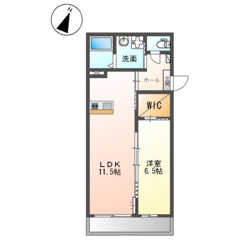 SUITE TERRACE RELIER スウィートテラス ル(1LDK/2階)の間取り写真