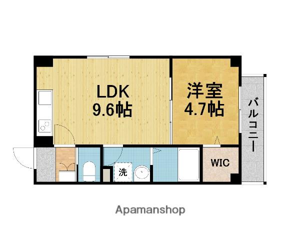 ARCA豊中蛍池(1LDK/3階)の間取り写真
