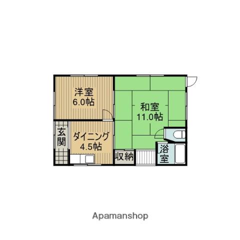 イデアル三国本町(2DK/1階)の間取り写真