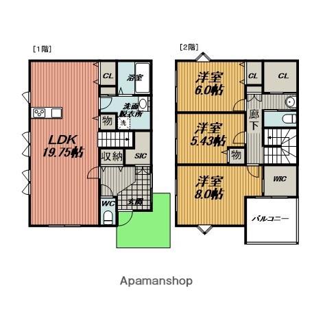 阪急電鉄宝塚線 豊中駅 徒歩14分 2階建 築1年(3LDK)の間取り写真