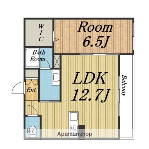シャーメゾン新大阪ウエスト(1LDK/2階)の間取り写真