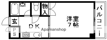 アート千里(1K/2階)の間取り写真