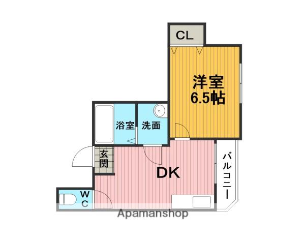 リッシュ・ボヌール(1DK/1階)の間取り写真