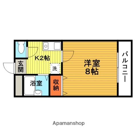 阪急電鉄宝塚線 服部天神駅 徒歩10分 4階建 築25年(1K/1階)の間取り写真