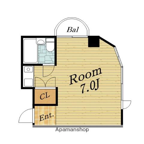 G.COURT阪急石橋阪大前(ワンルーム/2階)の間取り写真