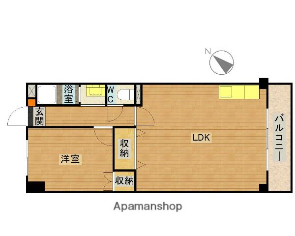 ハイツ泉ヶ丘(1LDK/3階)の間取り写真