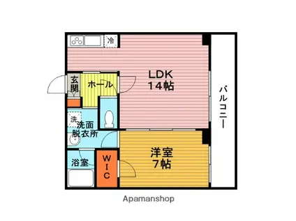 ノーブル上野坂(1LDK/3階)の間取り写真