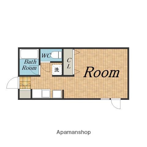 フォンテーヌ曽根(1K/3階)の間取り写真