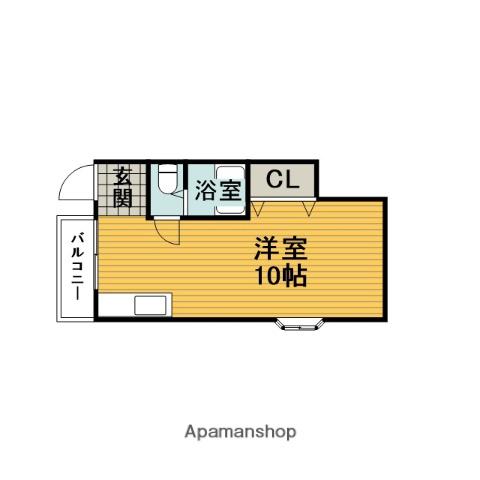 千成山下マンション(ワンルーム/3階)の間取り写真