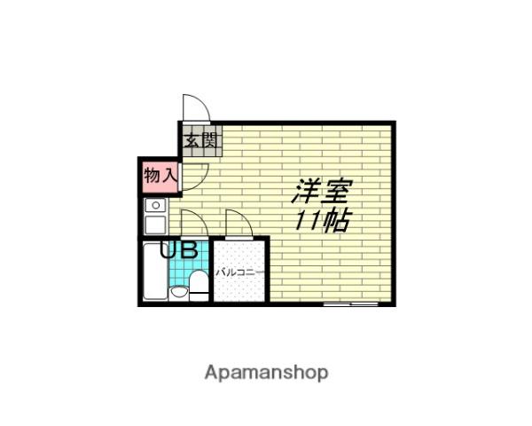 グローバル南豊中(1K/2階)の間取り写真