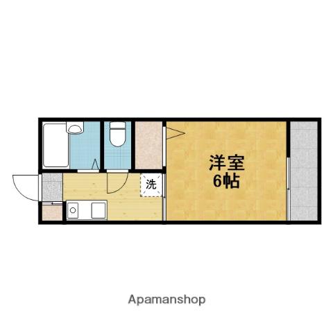 ハイツ・キャルコワ(1K/2階)の間取り写真