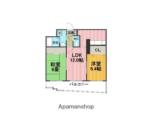 エクセレントⅡ(2LDK/3階)の間取り写真