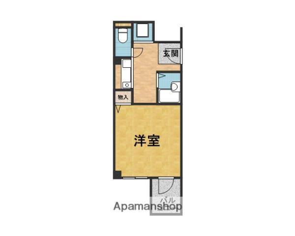 YSAPARTMENT(1K/4階)の間取り写真