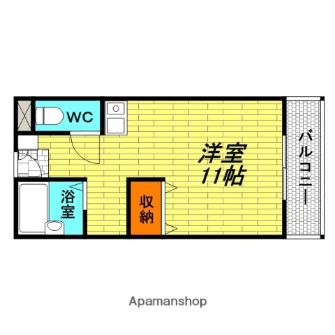 リヴネスト(ワンルーム/1階)の間取り写真