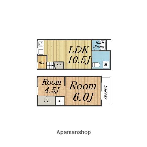 豊南町西２−１５−２(1LDK)の間取り写真