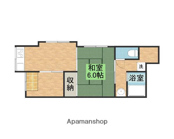 阪急電鉄宝塚線 庄内駅(大阪) 徒歩10分 1階建 築56年(1DK)の間取り写真