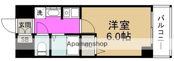 エスリード福島駅前(1K/4階)の間取り写真