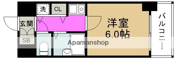 リーガル北梅田(1K/7階)の間取り写真