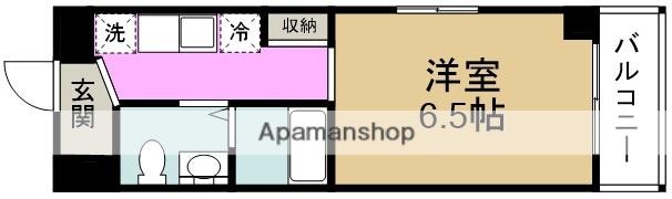 ファーストリバー(1K/5階)の間取り写真