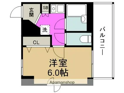 エステムコート梅田北(1K/9階)の間取り写真