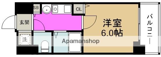 エステムコート梅田・リトリーヴ(1K/4階)の間取り写真