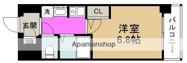 エスリード梅田西第3(1K/4階)の間取り写真