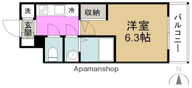 エスリード新梅田ノースポイント(1K/7階)の間取り写真