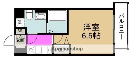 エスリード福島駅前第2(1K/2階)の間取り写真