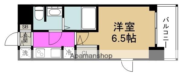 アドバンス西梅田Ⅱ(1K/10階)の間取り写真