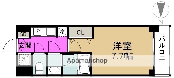 S-RESIDENCE福島LUXE(1K/5階)の間取り写真