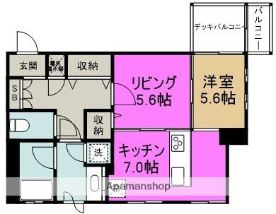 アースブルージュ(1LDK/3階)の間取り写真