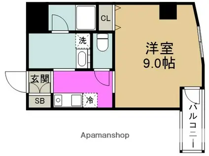AVANTI PARCO 野田(1K/8階)の間取り写真
