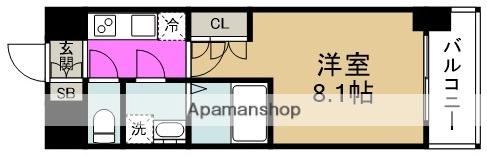 アルグラッド鷺洲(1K/7階)の間取り写真