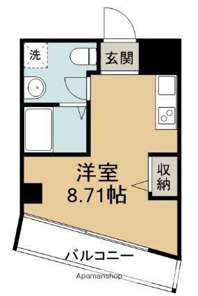 パークフロント北梅田(ワンルーム/11階)の間取り写真