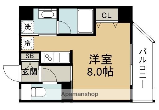 プリマベラ福島(ワンルーム/2階)の間取り写真