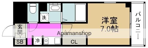 IF西梅田(1K/5階)の間取り写真
