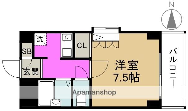 北梅田サニーアパートメント(1K/3階)の間取り写真