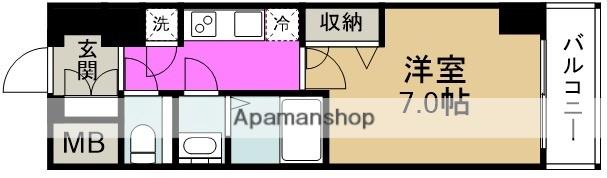 ファーストステージ梅田ウエスト(1K/15階)の間取り写真