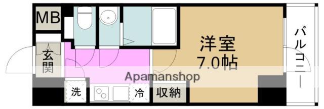 ファーストステージ梅田ウエスト(1K/10階)の間取り写真