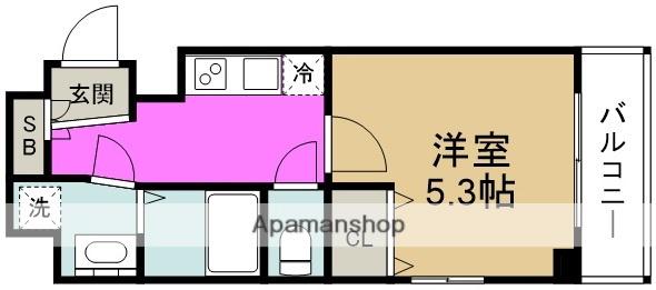 プライムコート玉川(1K/1階)の間取り写真