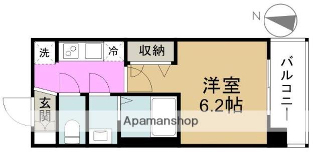 エステムプラザ福島ジェネル(1K/7階)の間取り写真