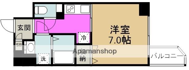 エスリード福島ラグジェ(1K/12階)の間取り写真