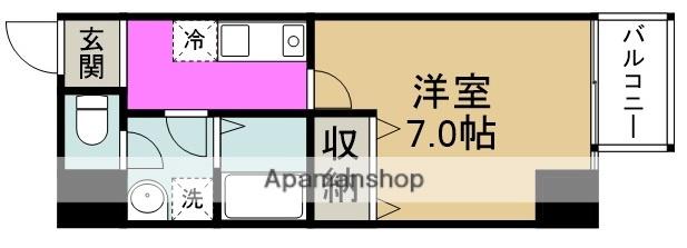 TOYOTOMI STAY PREMIUM梅田西Ⅱ(1K/2階)の間取り写真