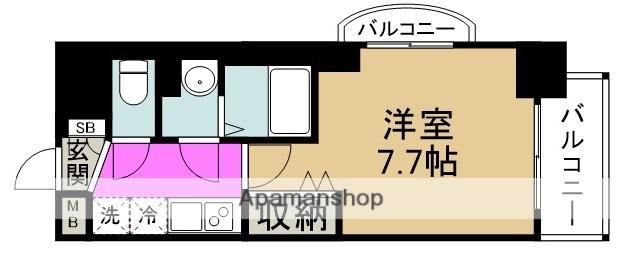 LUXE海老江Ⅱ(1K/10階)の間取り写真