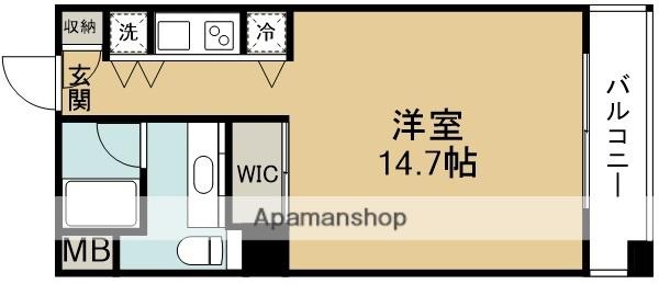 ザ タワー大阪レジデンス(ワンルーム/6階)の間取り写真