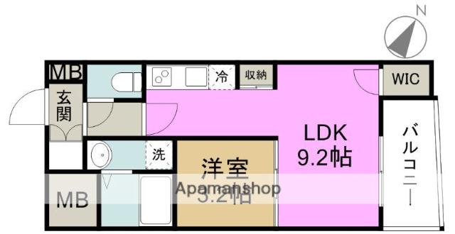 SERENITE福島SCELTO(1LDK/3階)の間取り写真