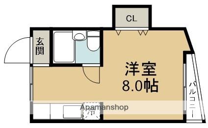 福島常盤マンション(1K/3階)の間取り写真